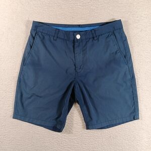 Bonobos Golf Shorts Mens 32 Blue 8" Inseam Performance Preppy Pickle Ball